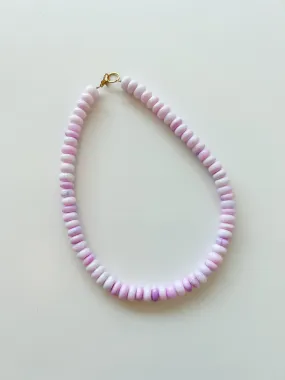 Cotton Candy Lilac Pink Opal Necklace