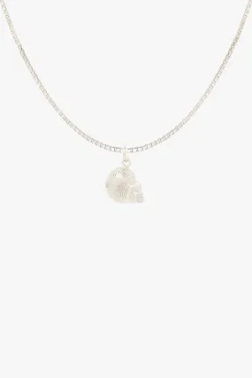 Crown Shell Necklace Silver