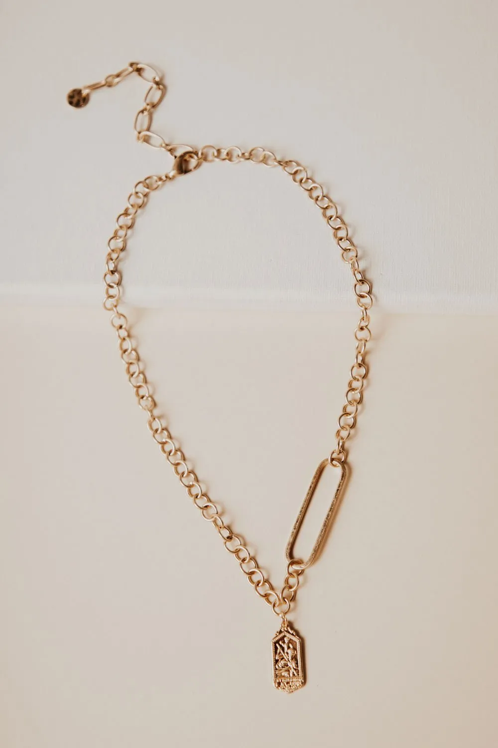 Dahlia Circle Chain Necklace