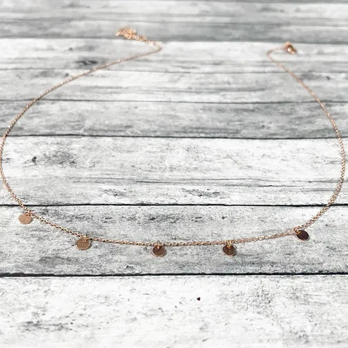 Dainty Circles Necklace (GOLD, ROSE GOLD OR SILVER)