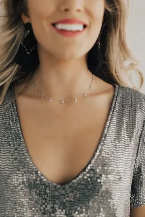 Dainty Darling Choker in Silver