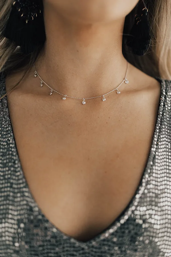 Dainty Darling Choker in Silver