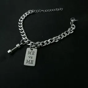 Dumbbell Square Bracelet Bungee Tide Punk Couple