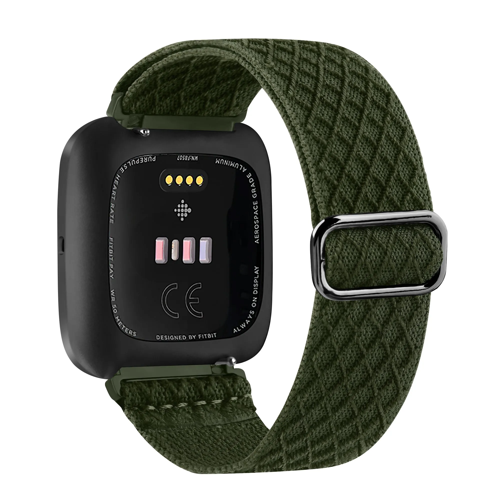 Elastic Woven Loop Strap for Fitbit Versa 3 2 Versa Lite Band Adjustable Nylon Sport Watchband Bracelet for Fitbit Sense Band