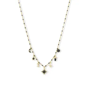 Ella Charm Necklace Black