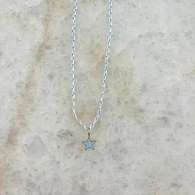 Enamel Star Necklace