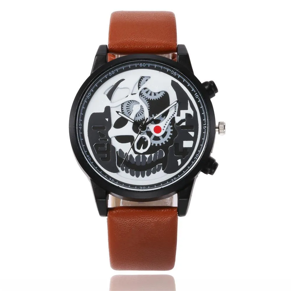 Fashion Casual Skull Pattern Quartz Watch For Men