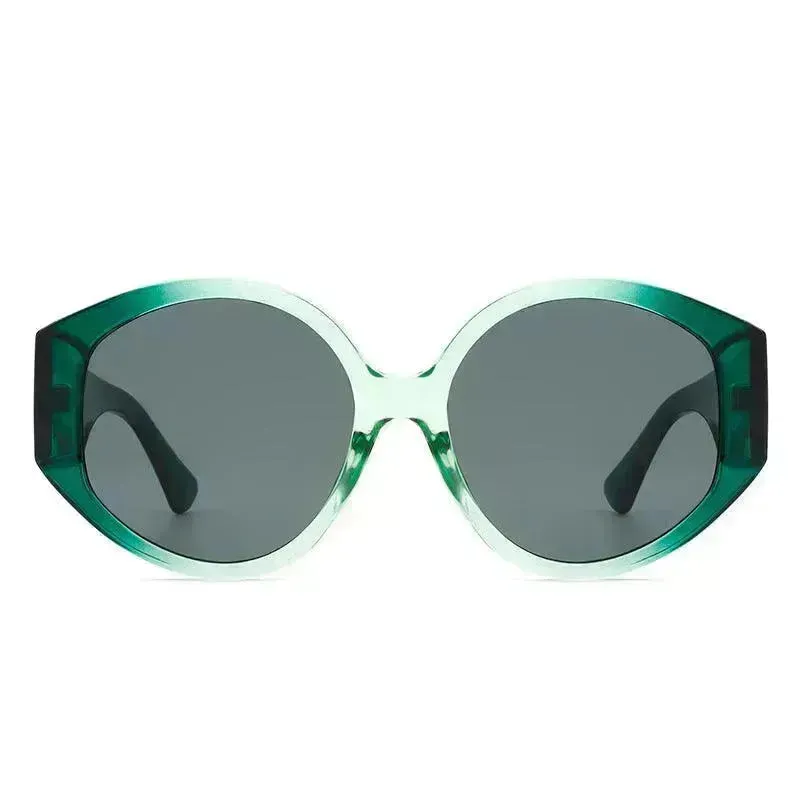 Fashion Round Frame Colorful Sunglasses