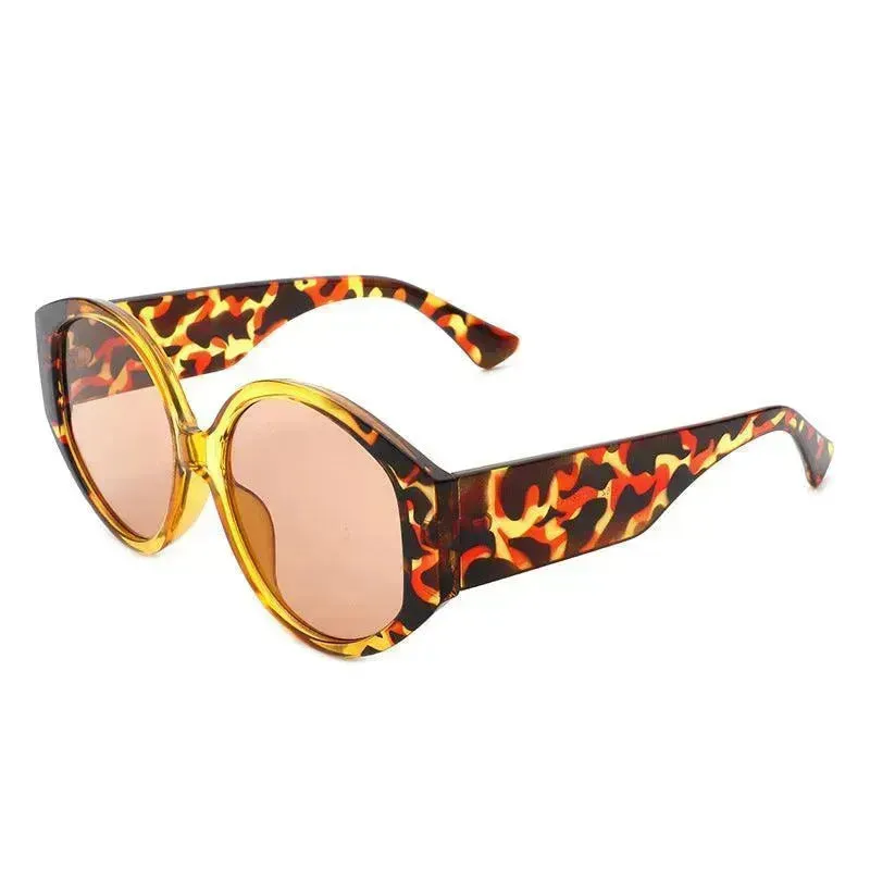 Fashion Round Frame Colorful Sunglasses