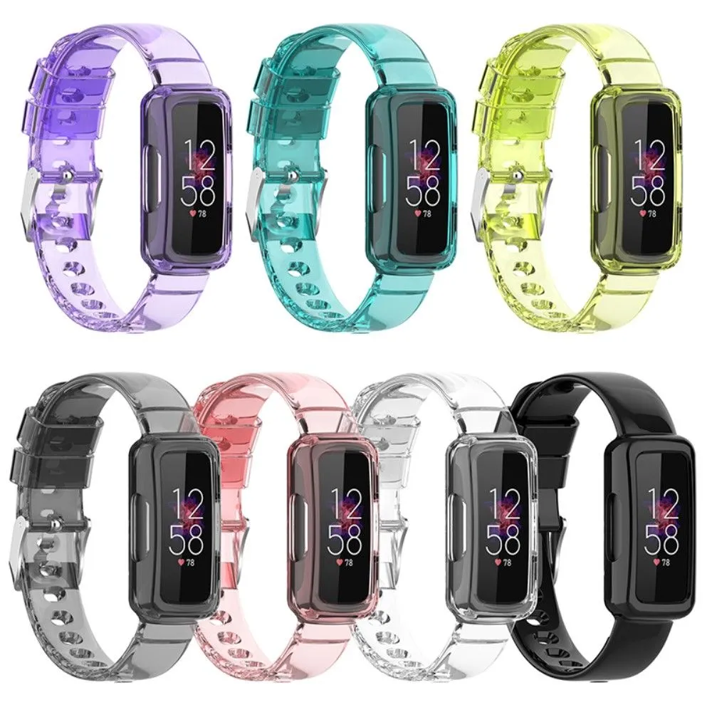 Fitbit Ace 3 / Luxe / Inspire HR clear TPU cover   watch strap - Black