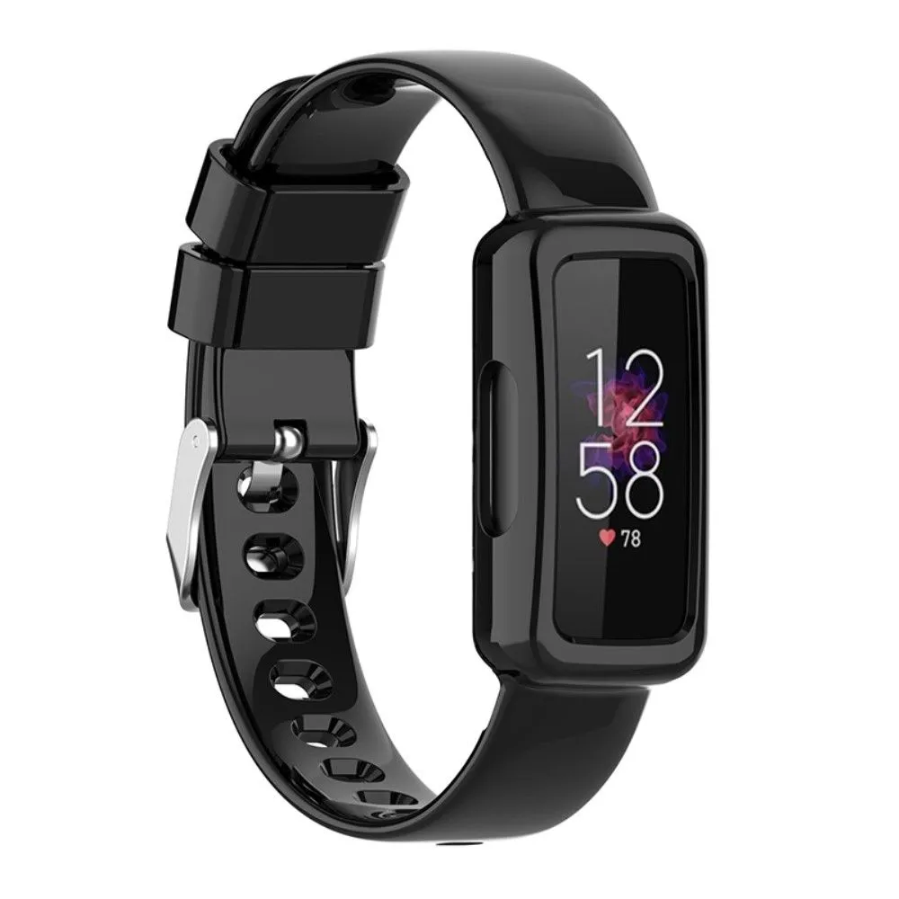 Fitbit Ace 3 / Luxe / Inspire HR clear TPU cover   watch strap - Black