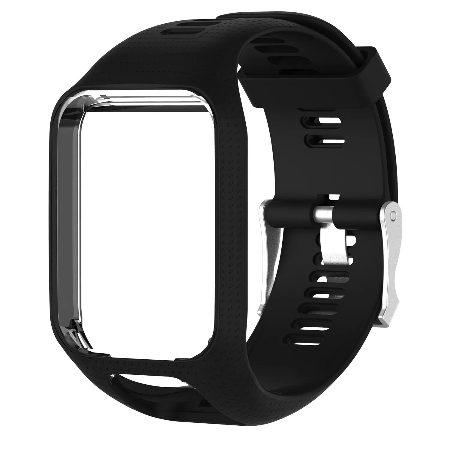 For TomTom Multi-Sport /Runner2/3 replacement silicone Watch band