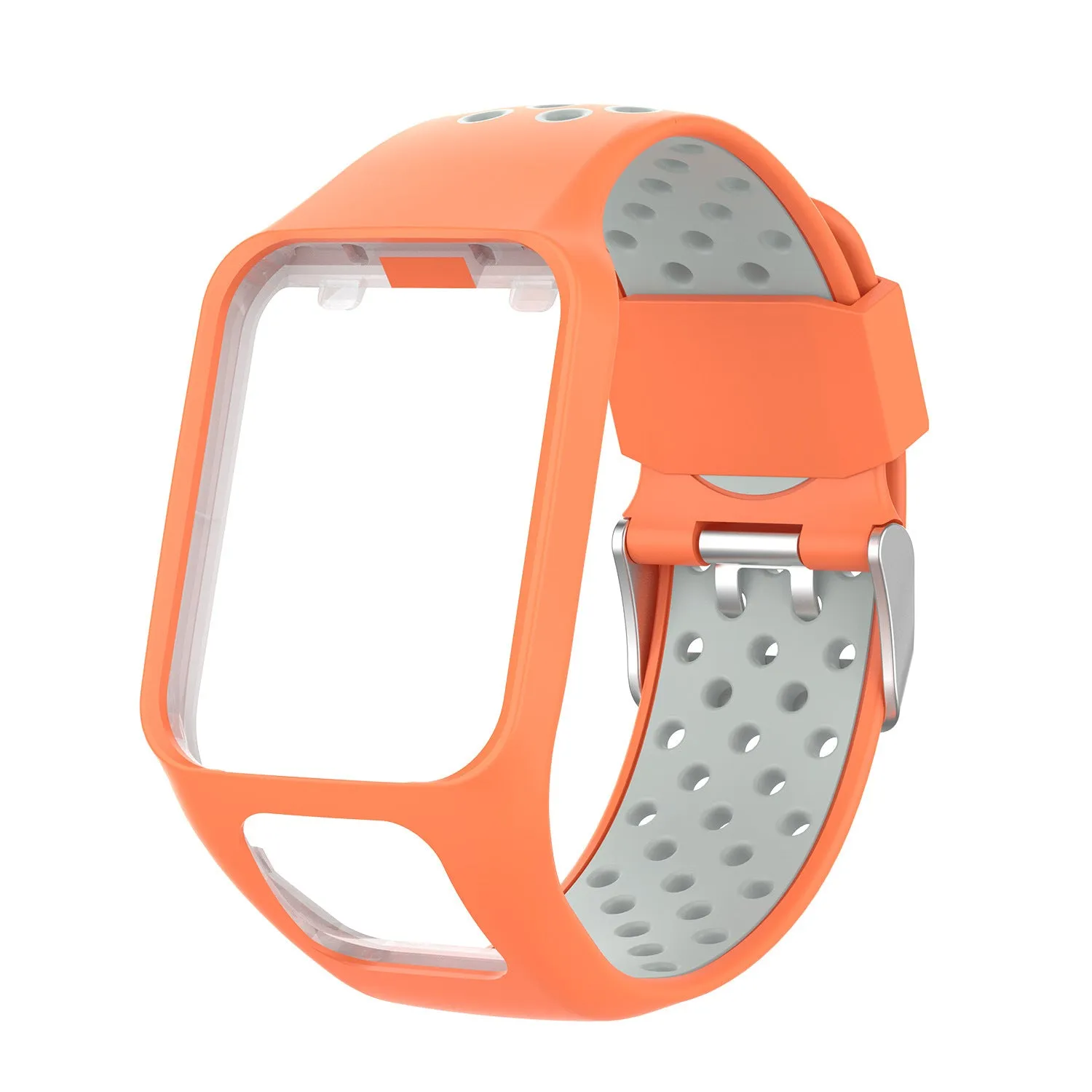 For TomTom Multi-Sport /Runner2/3 replacement silicone Watch band