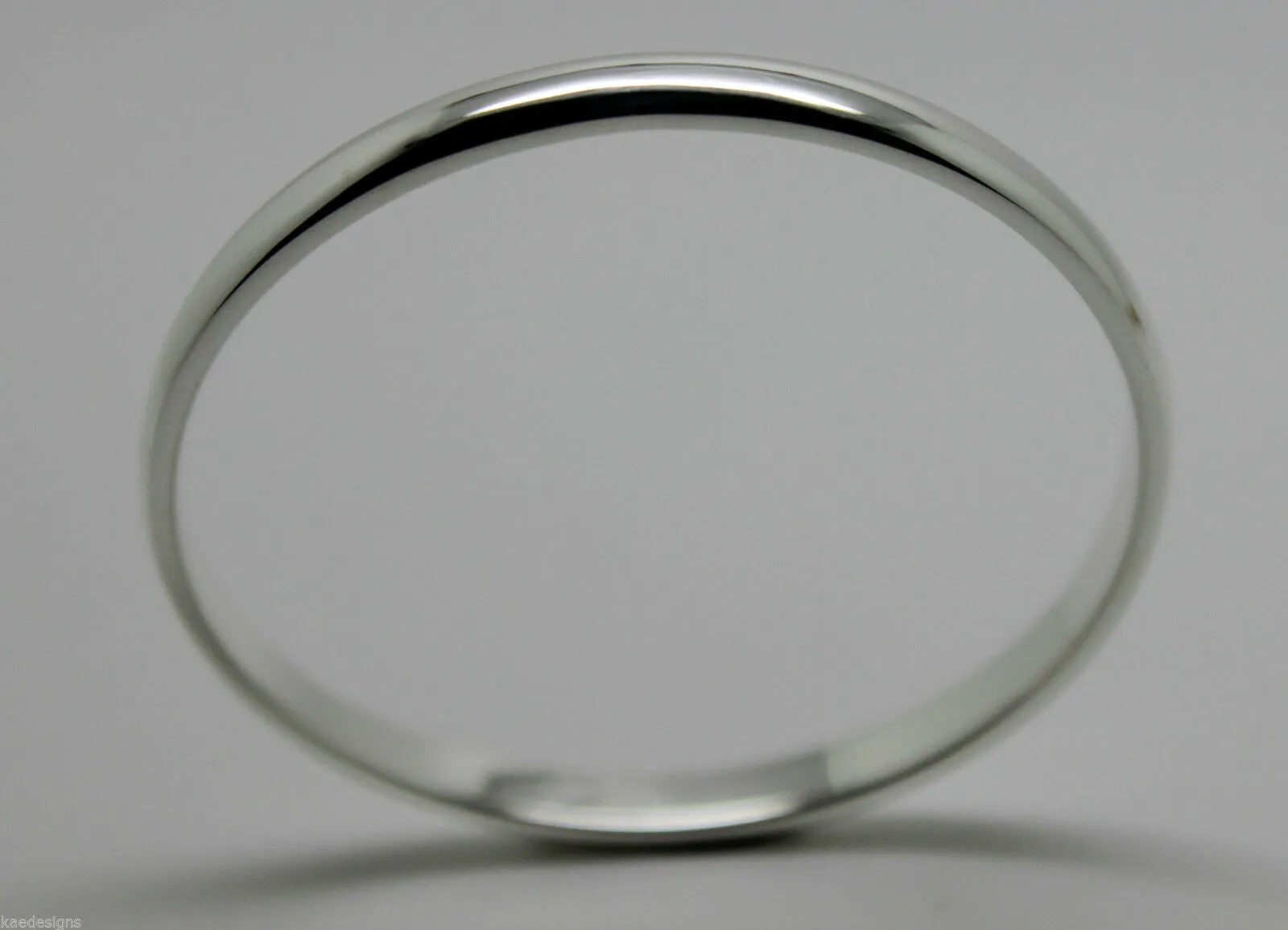 Genuine Full SOLID Sterling silver 4mm wide baby bangle 46mm outside diameter