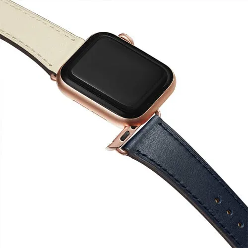 Genuine leather loop strap for apple watch