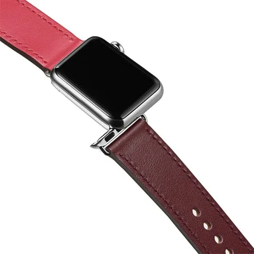 Genuine leather loop strap for apple watch