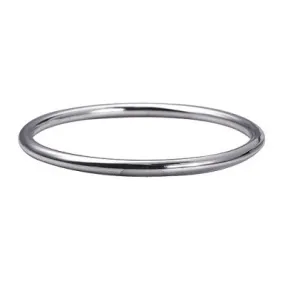 Genuine New Sterling Silver 925 4mm Solid Round Bangle