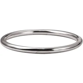 Genuine New Sterling Silver 925 5mm Solid Round Bangle