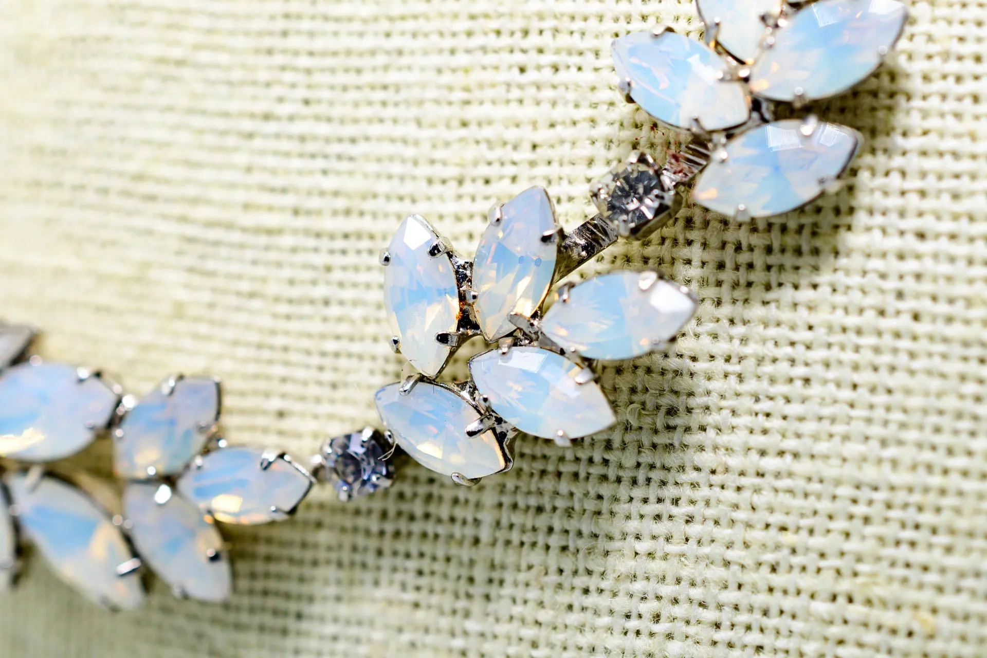 Giovanna Opal Leaf Cluster Necklace