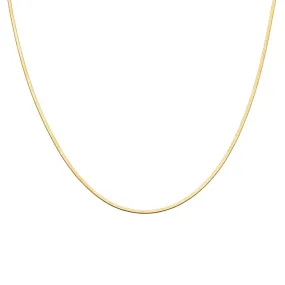 Gold Micro Herringbone Necklace