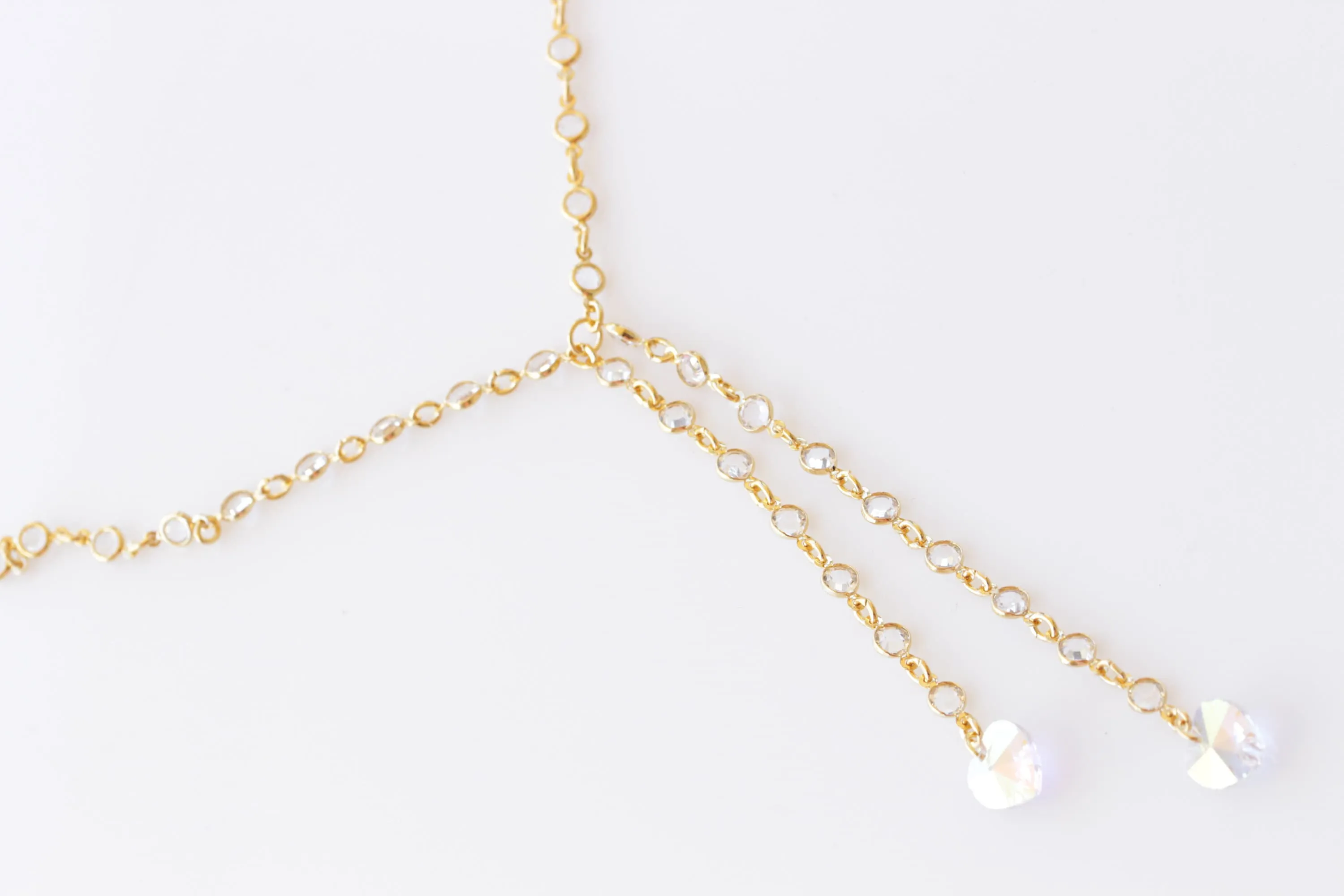 GOLD Y HEART NECKLACE