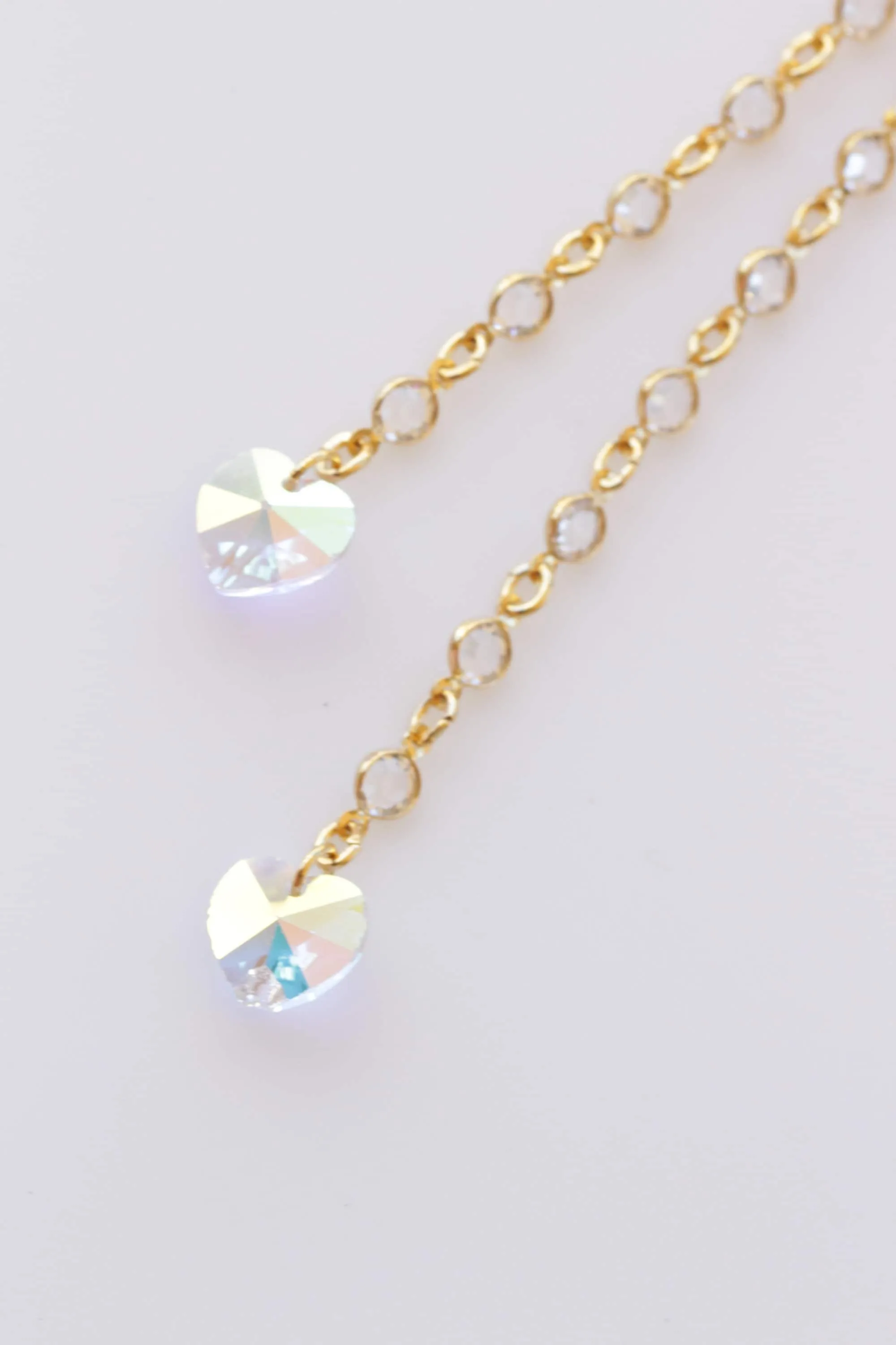 GOLD Y HEART NECKLACE