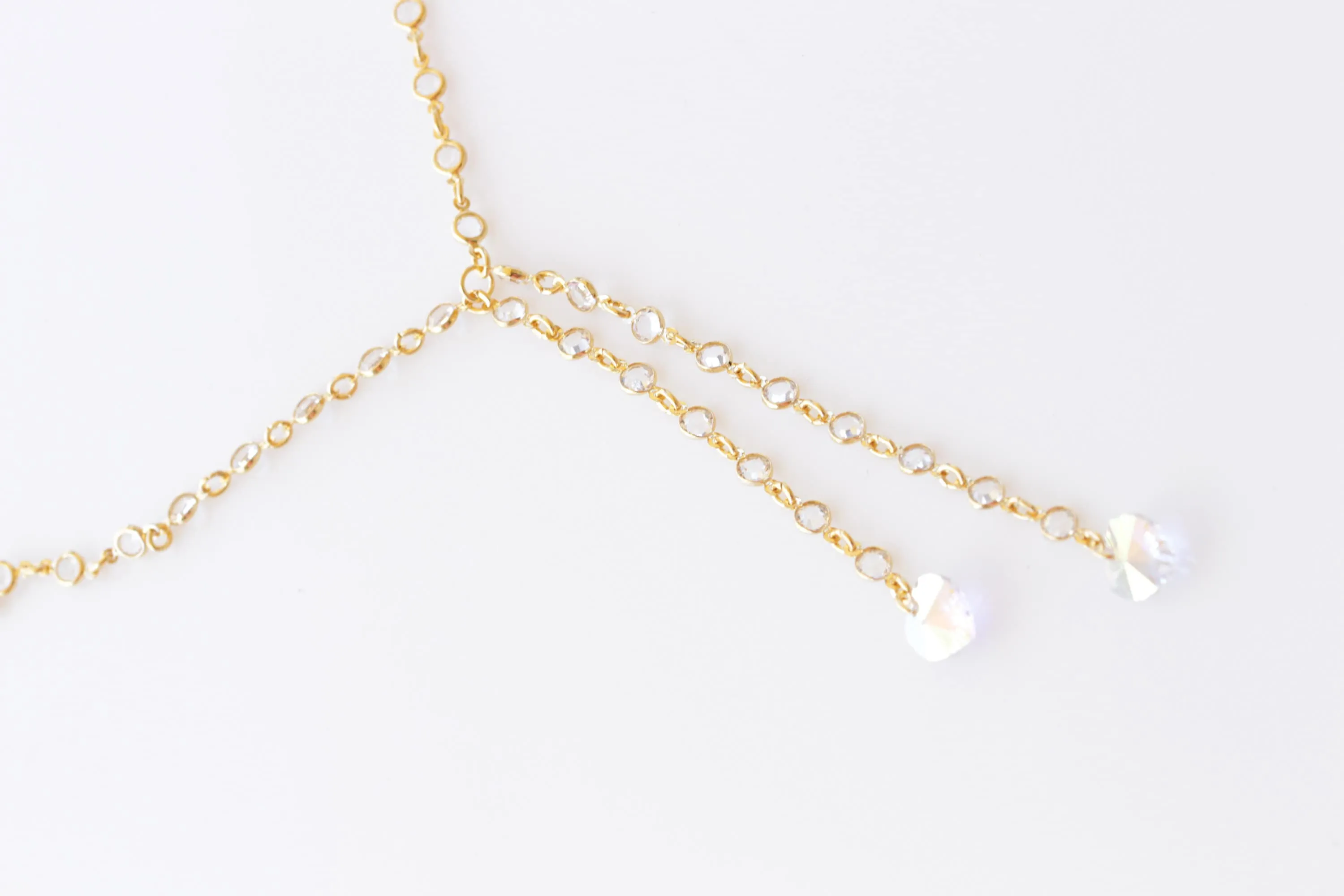 GOLD Y HEART NECKLACE