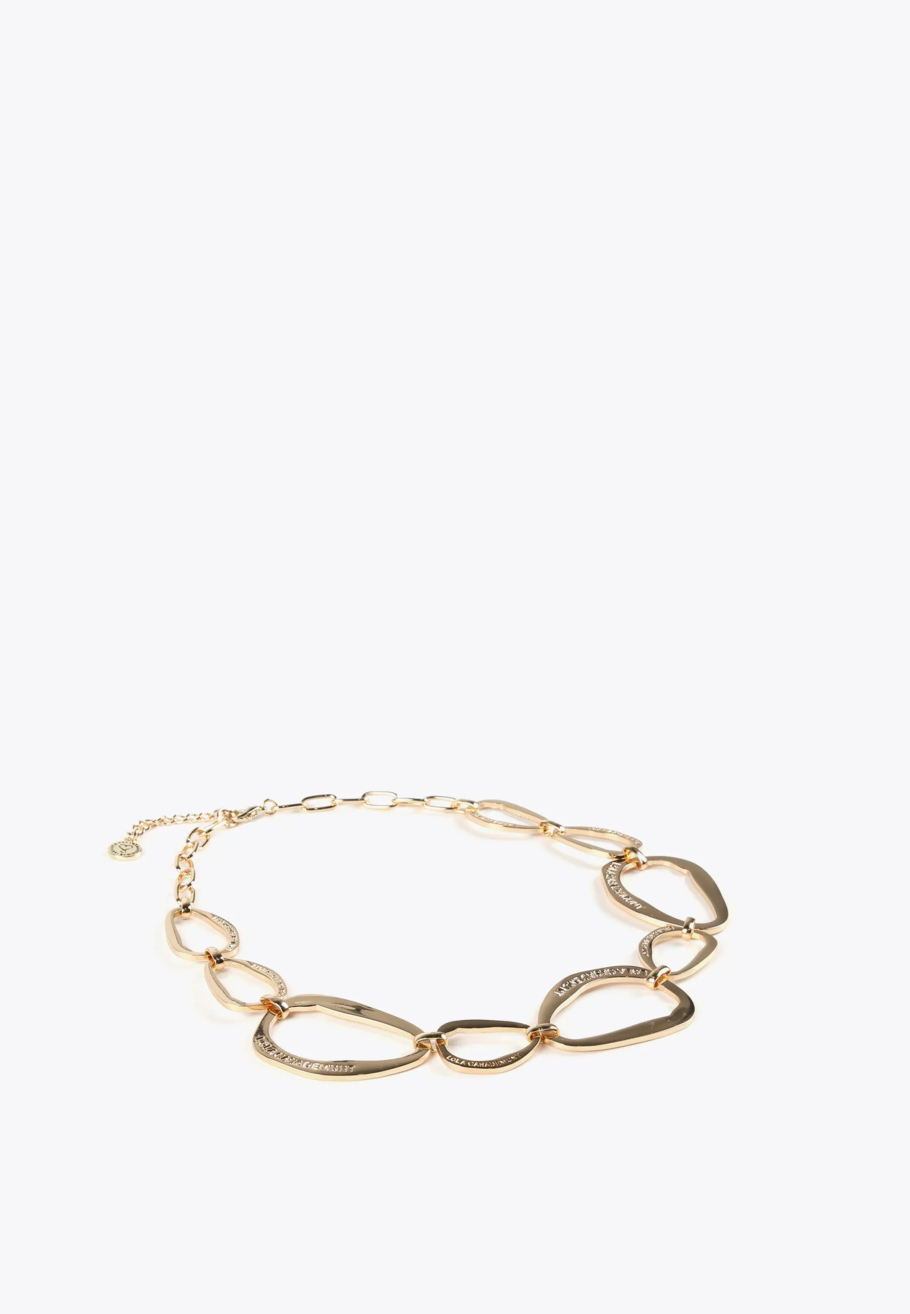 Golden choker necklace