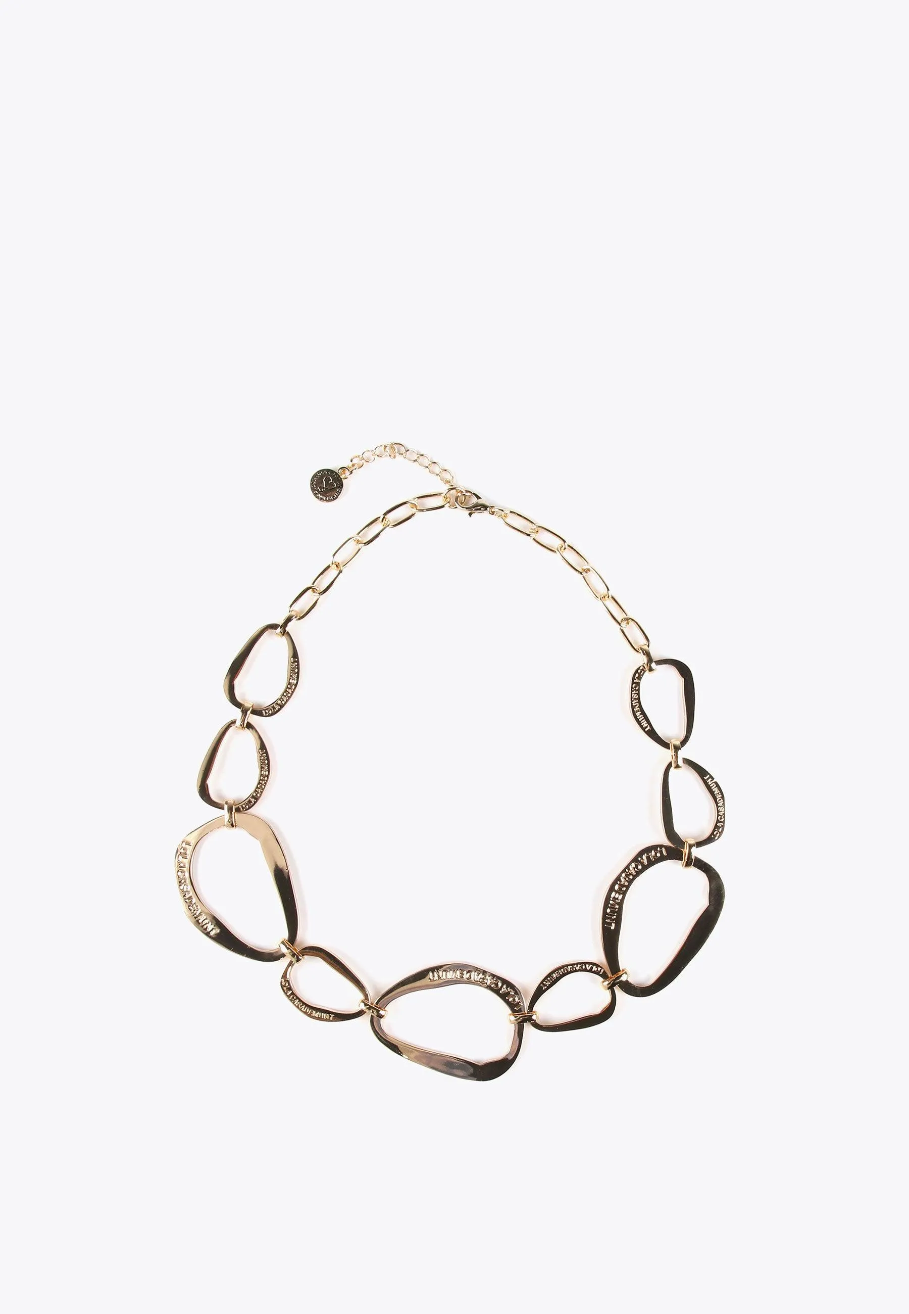 Golden choker necklace