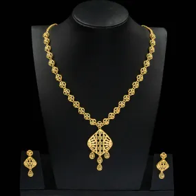 Golden Necklace with Stud PGNM9-035, PGHST122-041