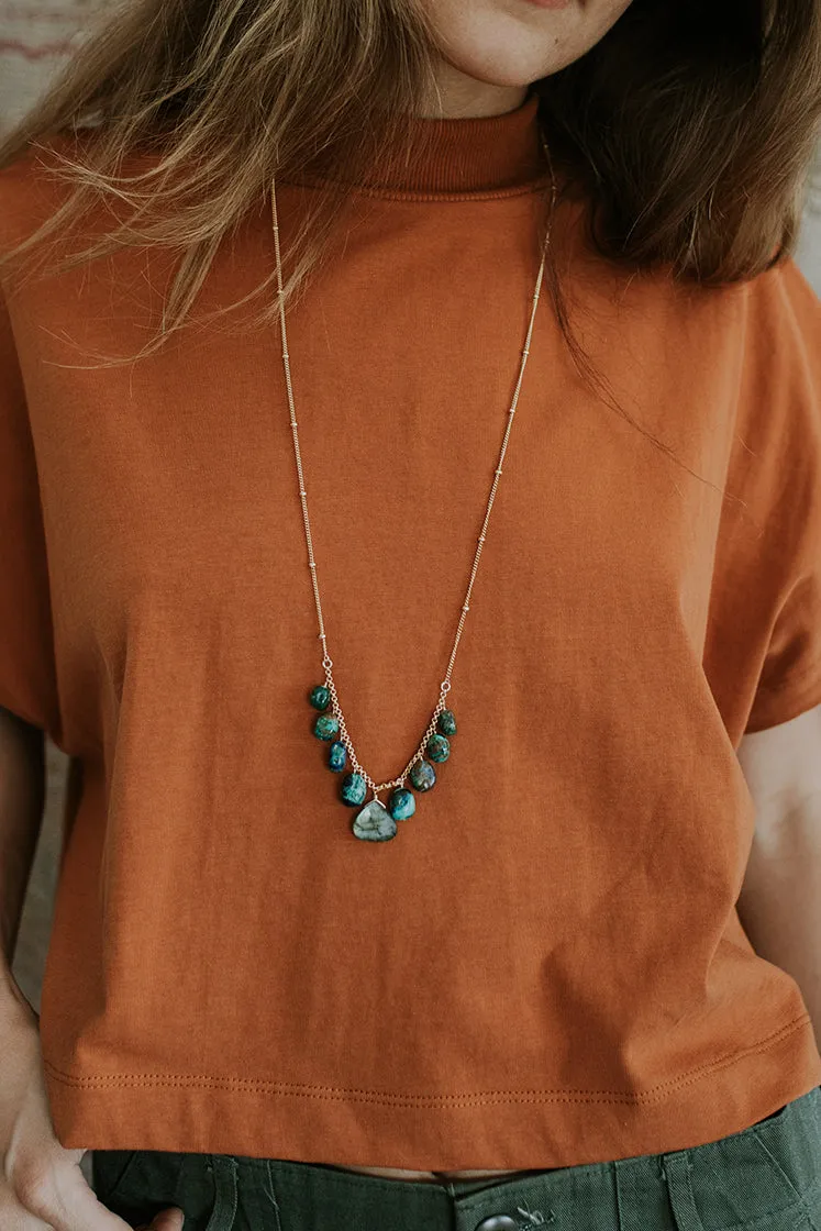 Good Karma Necklace - Chrysocolla & Labradorite