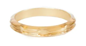 Hair Tie Bangle Plastic Translucent Gold