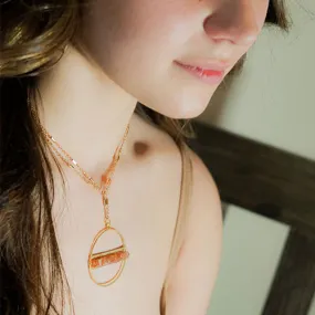 Heishi Hoop Necklace