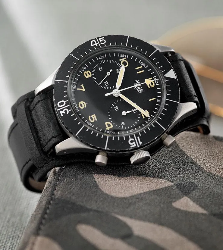 Heuer Chronograph Bundeswehr Issued Chrono 1550SG