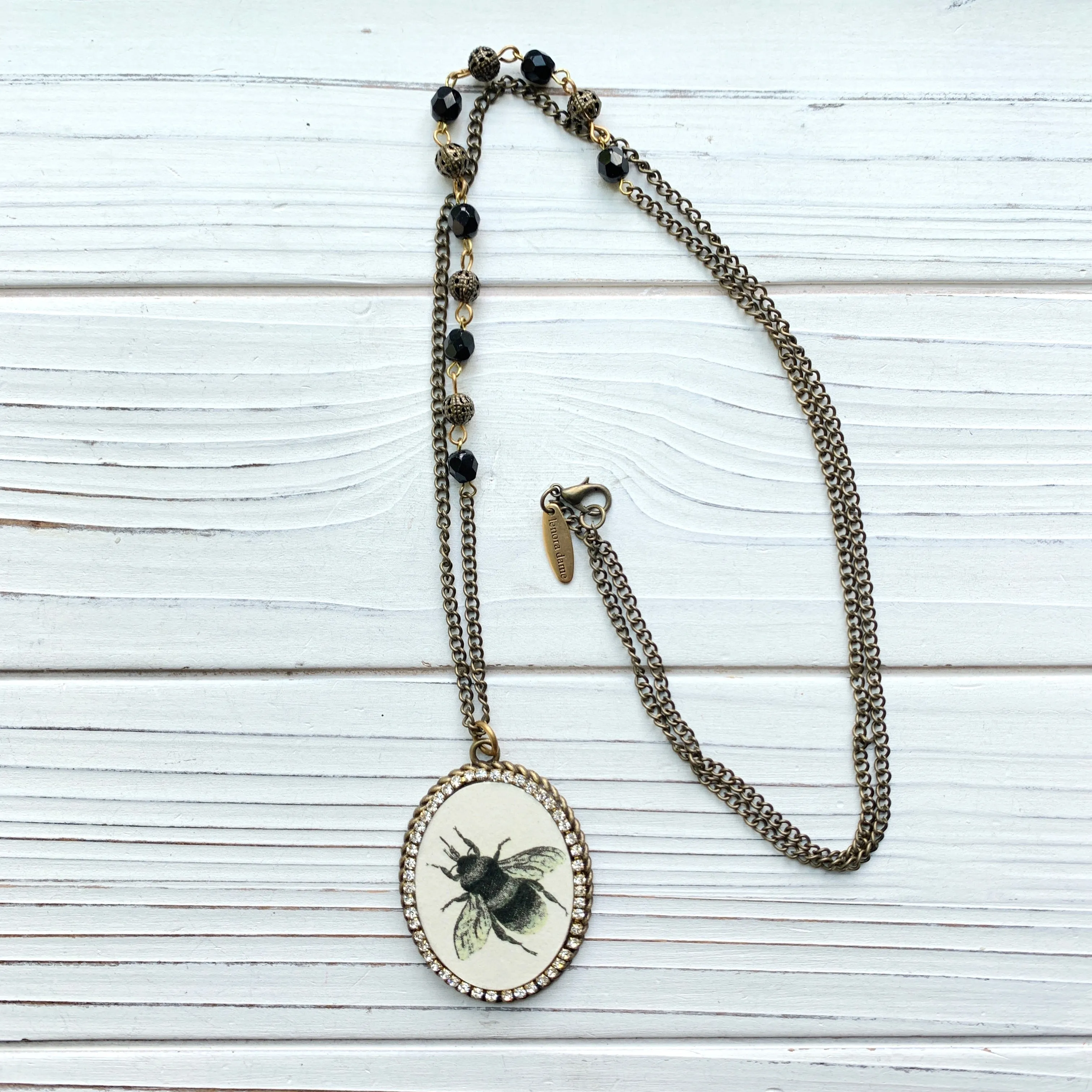 Honey Bee Pendant Necklace