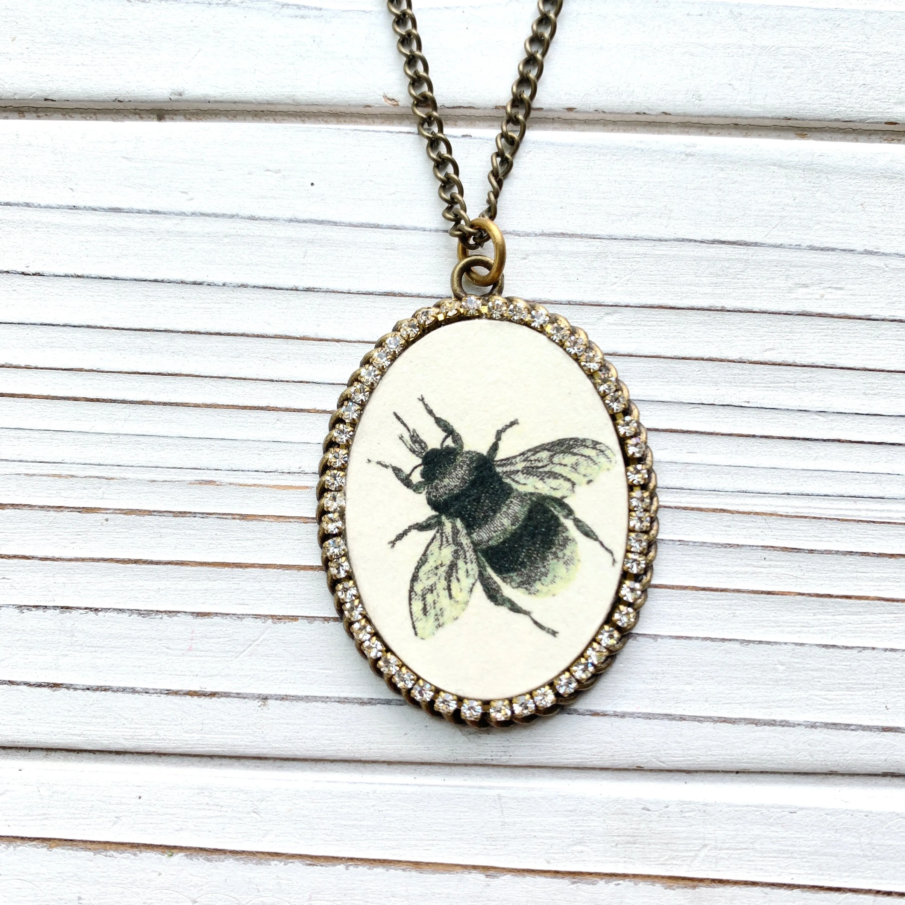 Honey Bee Pendant Necklace