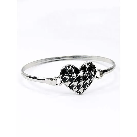 Houndstooth Heart Bracelet