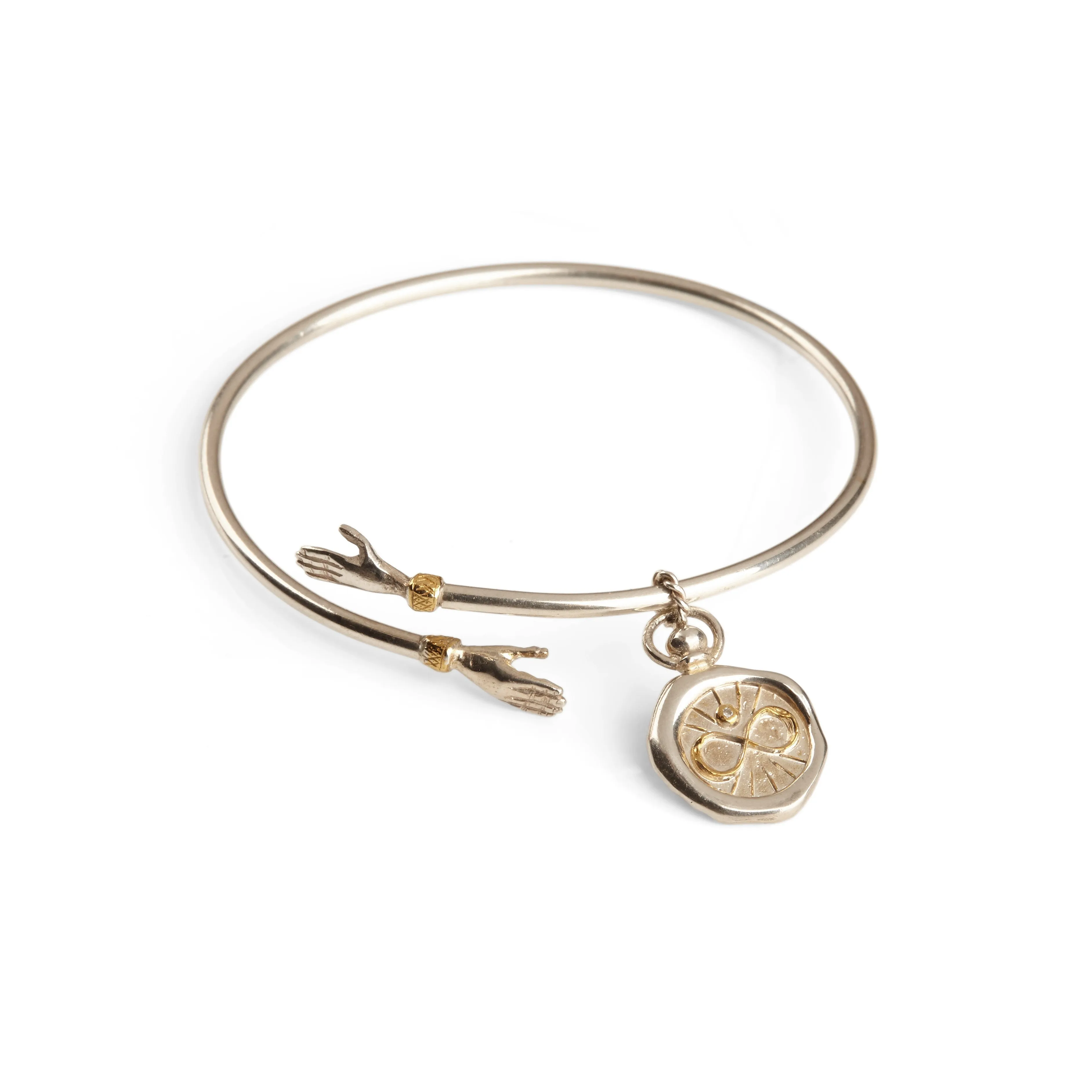 Hug Bangle with Charm