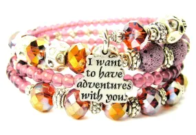 I Want To Have Adventures With You Multi Wrap Bracelet