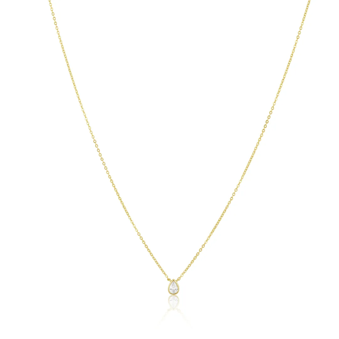 Ines Raindrop Necklace CZ