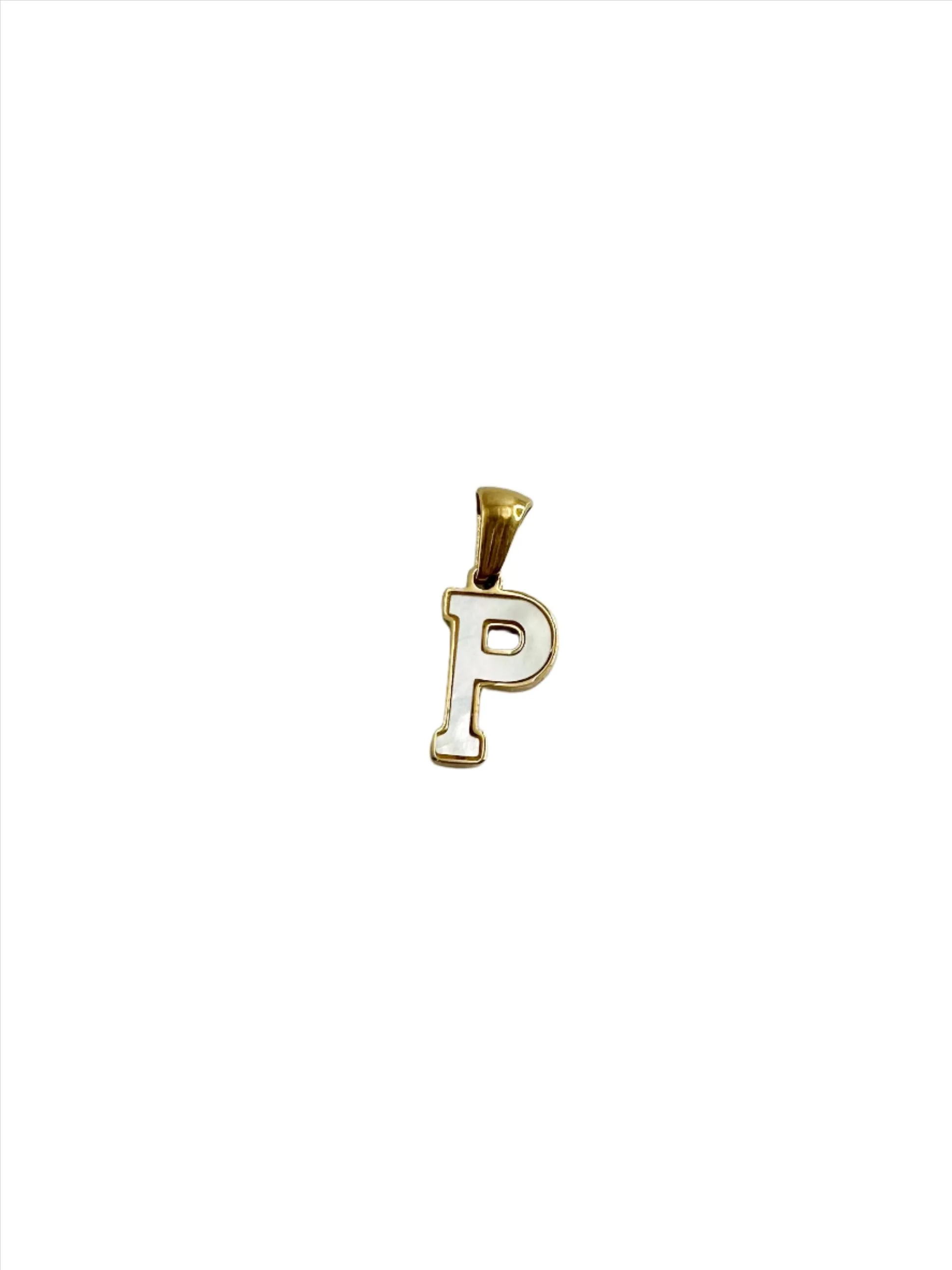 Initial Charm - Mother of Pearl Letters