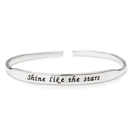 Inspirational Bangle - Sterling Silver