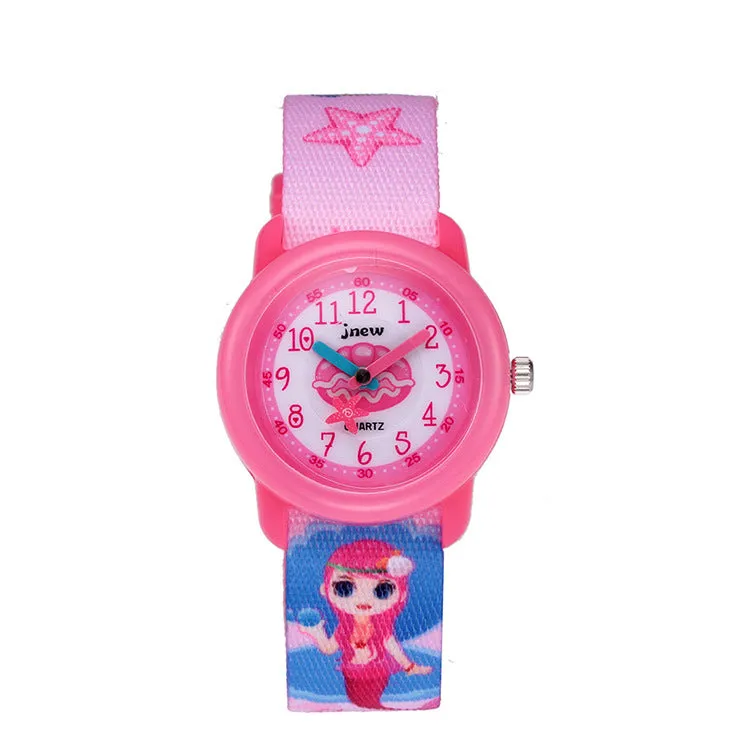 Jiuniu Children's Cartoon Watch Waterproof Time-Aware TikTok Popular Cartoon Quartz Watch