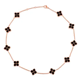 Joory / Choker Necklace Black Rose Gold