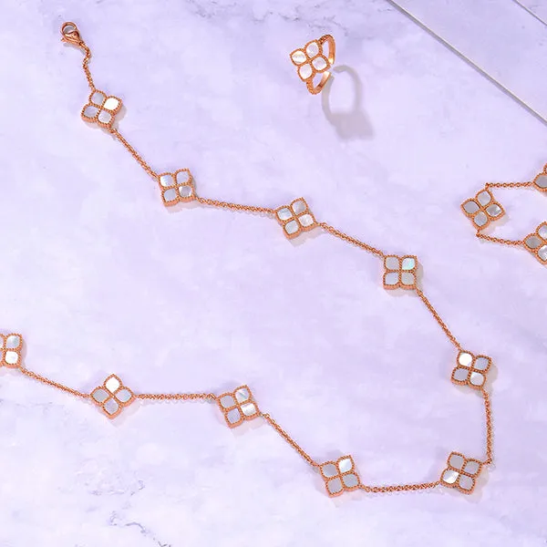 Joory / Choker Necklace Pearl Rose Gold