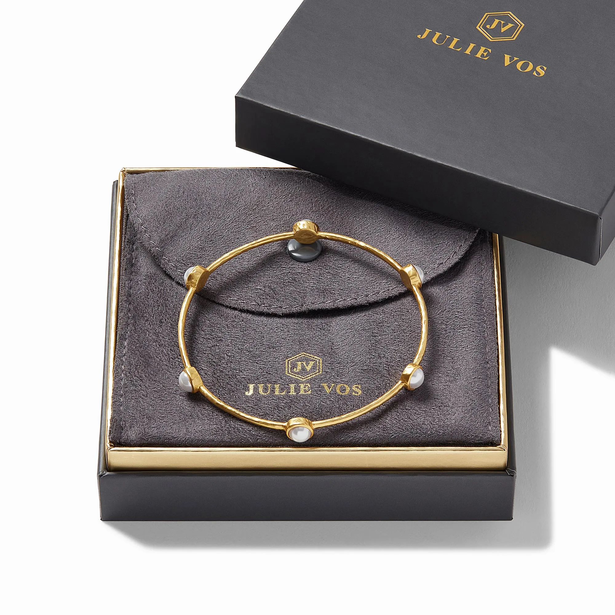 Julie Vos Milano Luxe Pearl Bangle