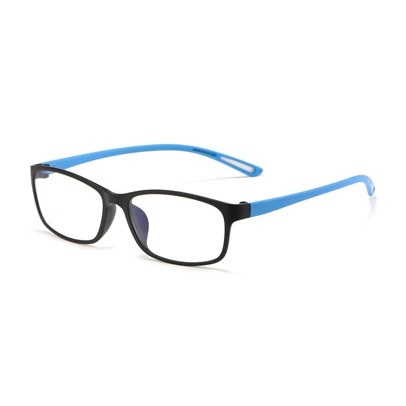 KatKani Unisex Black Blue Matte Black Reading Glasses Anti Blue Light BF-13017