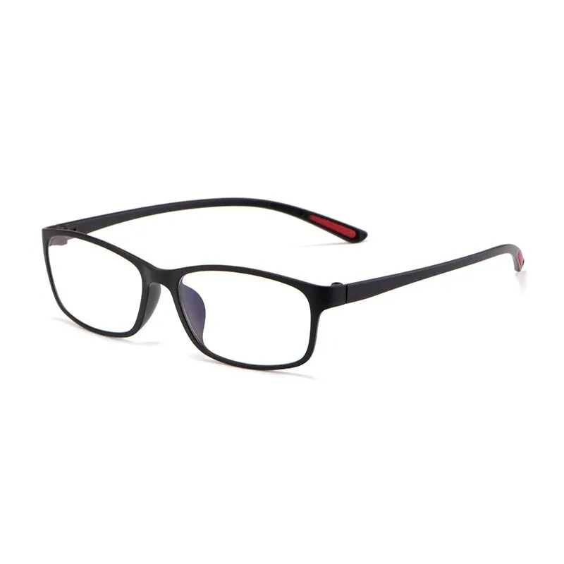 KatKani Unisex Black Blue Matte Black Reading Glasses Anti Blue Light BF-13017