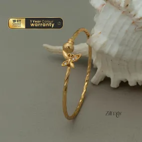 KI101059 - Gold Plated Adjustable Bangle