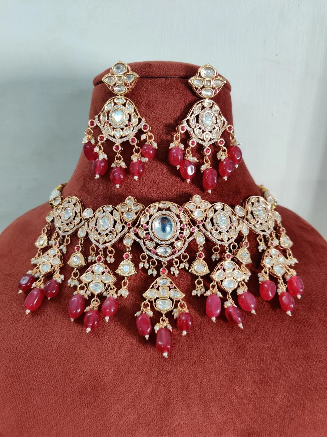 Kundan And Pearl Jadau Necklace